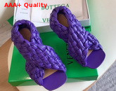 BV Board Sandals in Purple Nappa Leather Replica