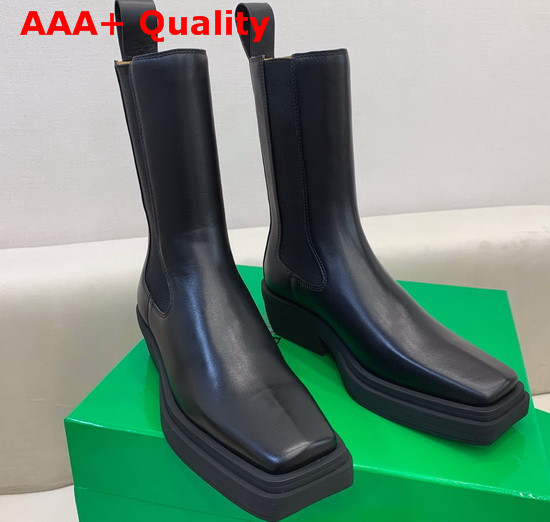 BV Lean Boots in Black Calfskin Replica