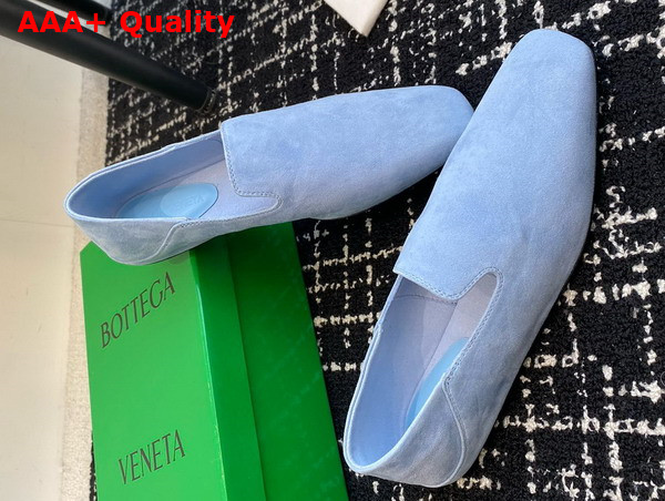 Bottega Veneta Adamo Slipper Pale Blue Suede Leather Replica