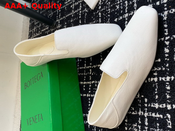 Bottega Veneta Adamo Slipper White Goatskin Leather Replica