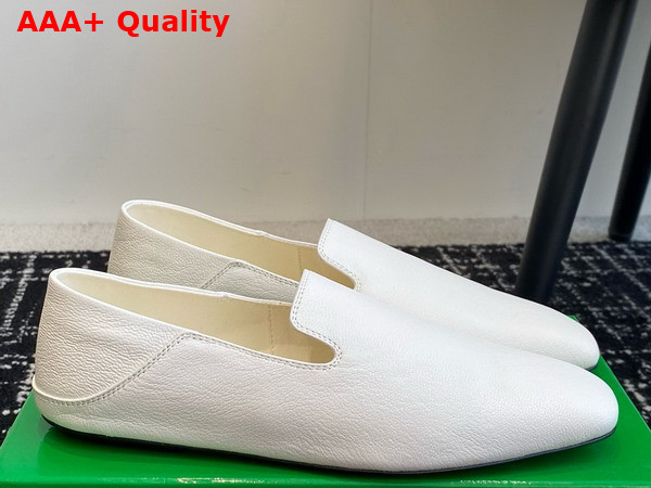 Bottega Veneta Adamo Slipper White Goatskin Leather Replica