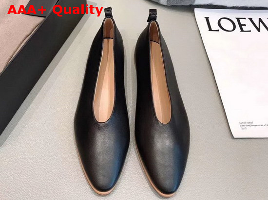 Bottega Veneta Almond Flats Nero Lambskin Replica