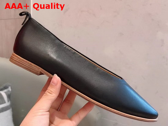 Bottega Veneta Almond Flats Nero Lambskin Replica