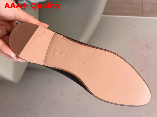 Bottega Veneta Almond Flats Nero Lambskin Replica