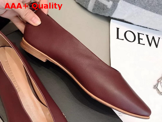 Bottega Veneta Almond Flats Rabosello Lambskin Replica