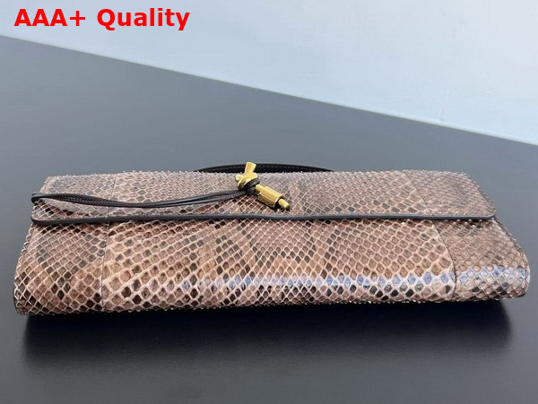 Bottega Veneta Andiamo Clutch in Python Leather Fondant Replica