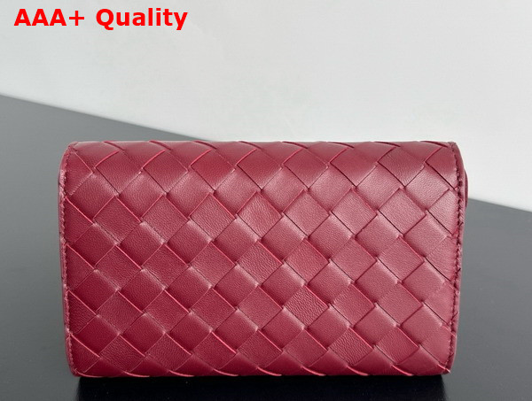 Bottega Veneta Andiamo Large Flap Wallet in Barolo Intrecciato Nappa Lambskin Replica