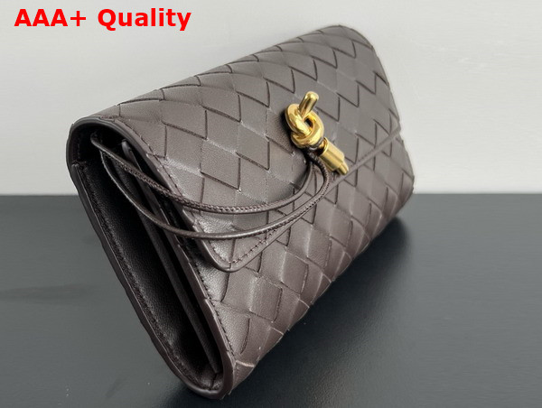 Bottega Veneta Andiamo Large Flap Wallet in Fondant Intrecciato Nappa Lambskin Replica