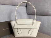 Bottega Veneta Arco 33 Bag in Beige Croc Embossed Calfskin