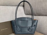 Bottega Veneta Arco 33 Bag in Deep Blue Maxi Weave French Calfskin