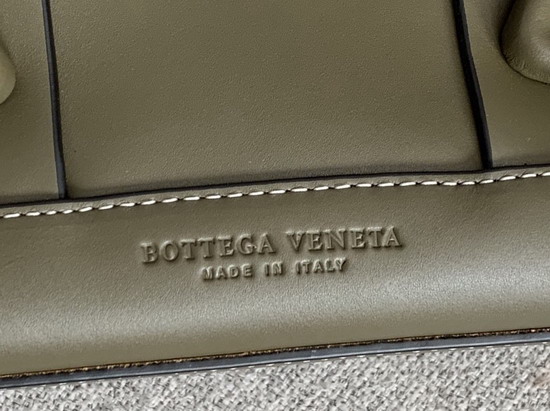 Bottega Veneta Arco 33 Bag with an Orthogonal Maxi Weave in Kaki French Calf