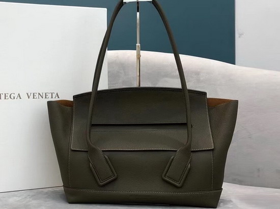 Bottega Veneta Arco 48 Bag in Palmellato Kaki