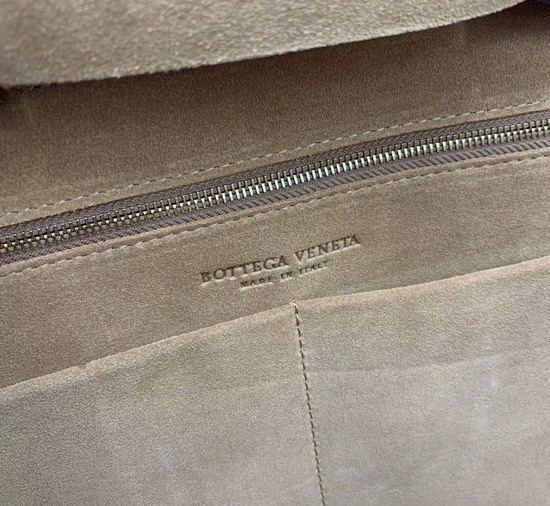 Bottega Veneta Arco 56 Bag in Brown French Calf with an Orthogonal Maxi Weave