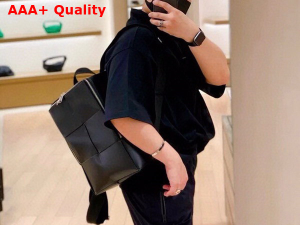 Bottega Veneta Arco Backpack in Black Calfskin Replica