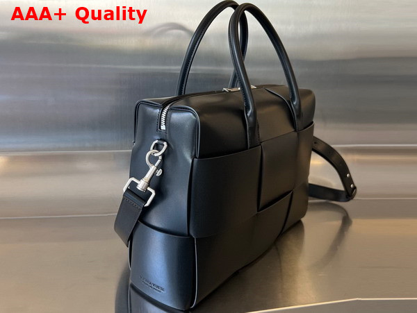 Bottega Veneta Arco Briefcase in Black Calfskin Replica