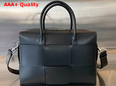 Bottega Veneta Arco Briefcase in Black Calfskin Replica