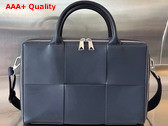 Bottega Veneta Arco Briefcase in Space Intreccio Leather Replica