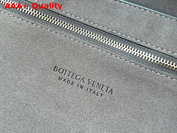 Bottega Veneta Arco Briefcase in Thunder Intreccio Leather Replica