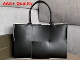 Bottega Veneta Arco Tote Nero Maxi Weave Nappa Leather Replica