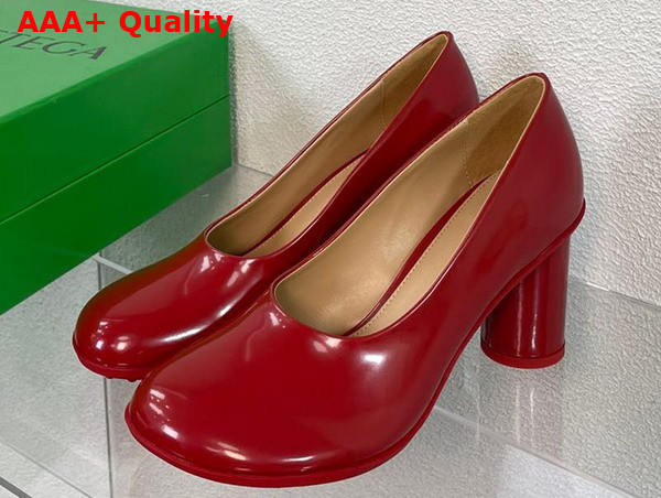 Bottega Veneta Atomic Pump in Red Leather Replica