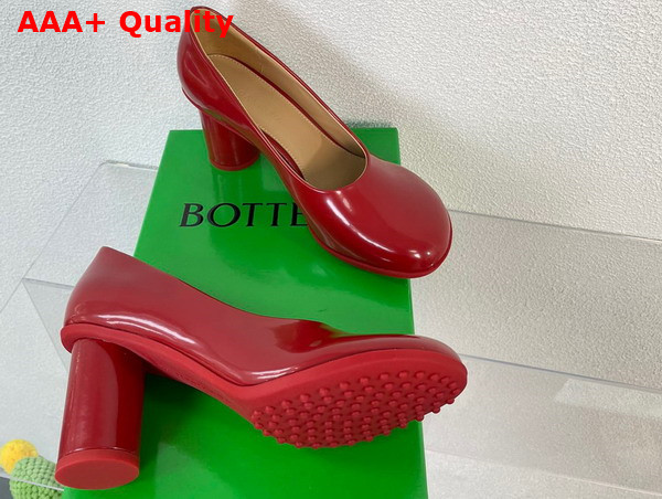 Bottega Veneta Atomic Pump in Red Leather Replica