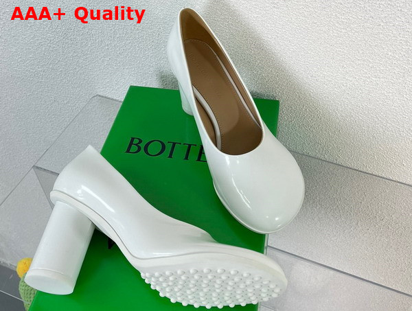 Bottega Veneta Atomic Pump in White Leather Replica