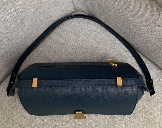 Bottega Veneta BV Angle Bag in Deep Blue Palmellato