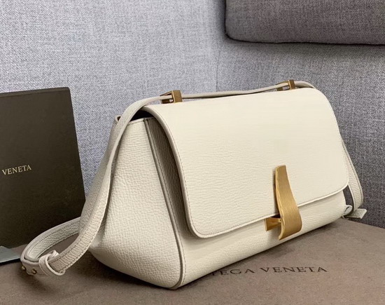 Bottega Veneta BV Angle Bag in Palmellato Plaster