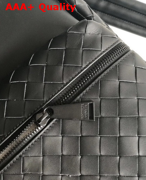 Bottega Veneta Backpack in Nero Woven Calf Leather Replica