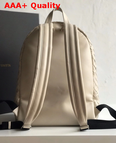 Bottega Veneta Backpack in Plaster Woven Calf Leather Replica