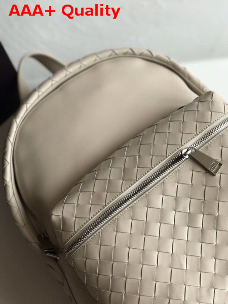 Bottega Veneta Backpack in Plaster Woven Calf Leather Replica