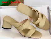 Bottega Veneta Band Sandals Cane Sugar Calf Leather Replica