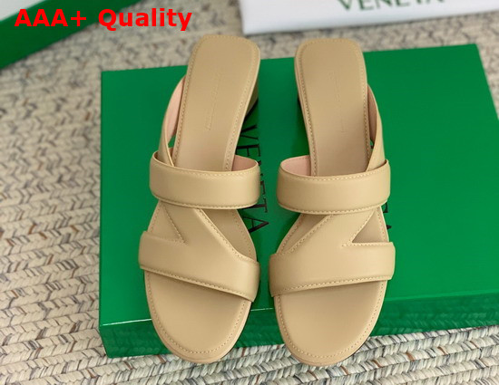 Bottega Veneta Band Sandals Cane Sugar Calf Leather Replica