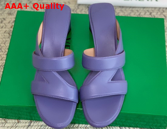 Bottega Veneta Band Sandals in Lavender Calf Leather Replica