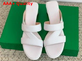 Bottega Veneta Band Sandals in White Calf Leather Replica