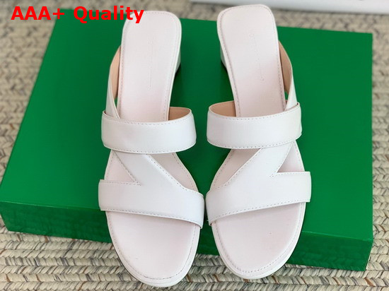 Bottega Veneta Band Sandals in White Calf Leather Replica