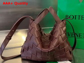 Bottega Veneta Bowling Cassette Barolo Intreccio Leather Replica