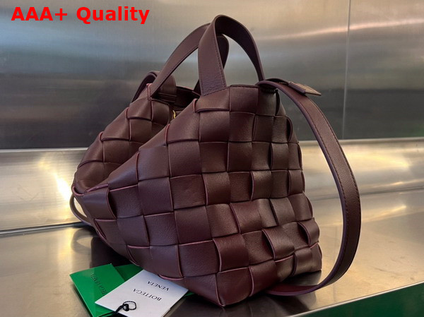 Bottega Veneta Bowling Cassette Barolo Intreccio Leather Replica