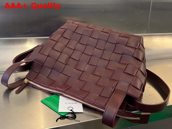 Bottega Veneta Bowling Cassette Barolo Intreccio Leather Replica