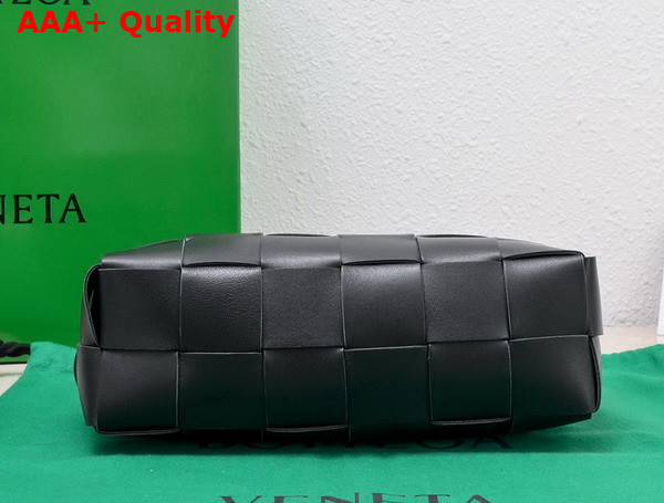 Bottega Veneta Brick Cassette Black Lamb Skin Replica