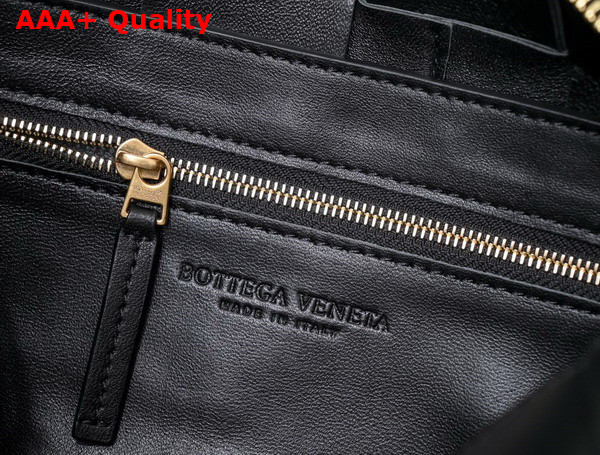 Bottega Veneta Brick Cassette Black Lamb Skin Replica