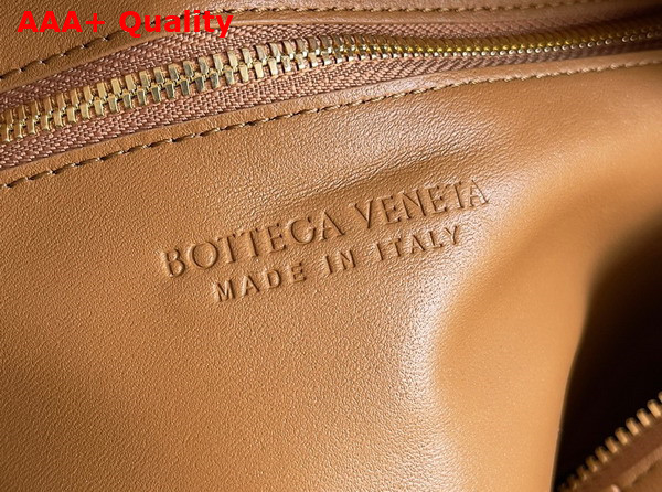 Bottega Veneta Brick Cassette Camel Intreccio Leather Replica