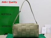 Bottega Veneta Brick Cassette Travertine Lamb Skin Replica