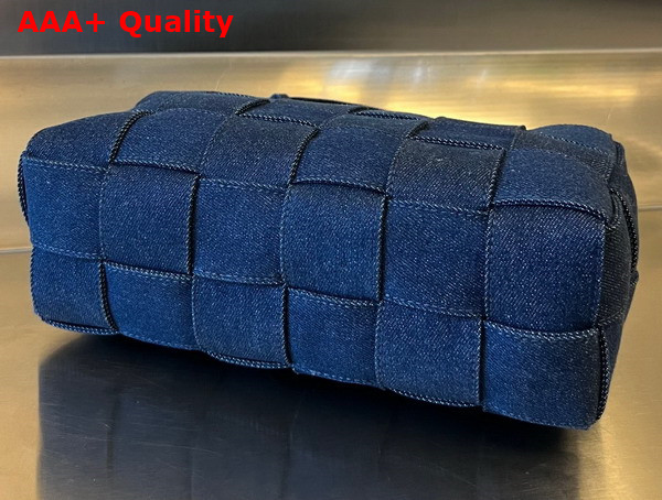 Bottega Veneta Brick Cassette in Blue Denim Replica