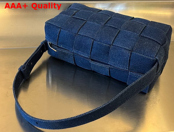 Bottega Veneta Brick Cassette in Blue Denim Replica