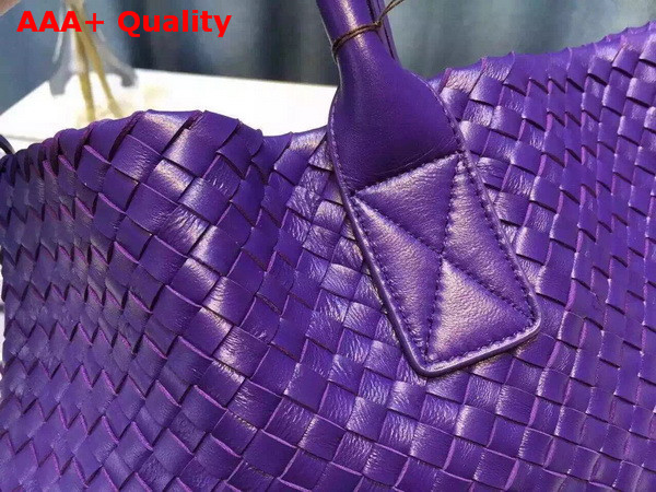 Bottega Veneta Cabat Bag in Dark Purple Replica