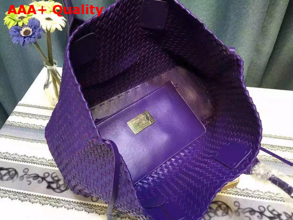 Bottega Veneta Cabat Bag in Dark Purple Replica