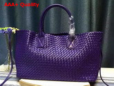 Bottega Veneta Cabat Bag in Dark Purple Replica