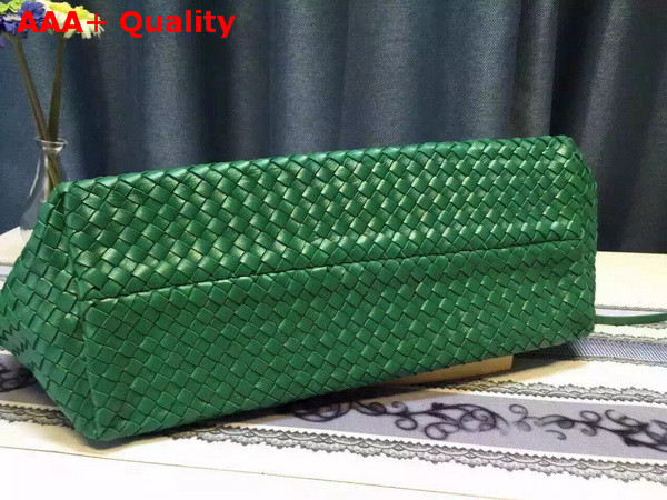 Bottega Veneta Cabat Bag in Green Intrecciato Nappa Replica