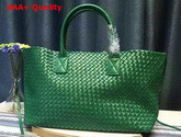 Bottega Veneta Cabat Bag in Green Intrecciato Nappa Replica